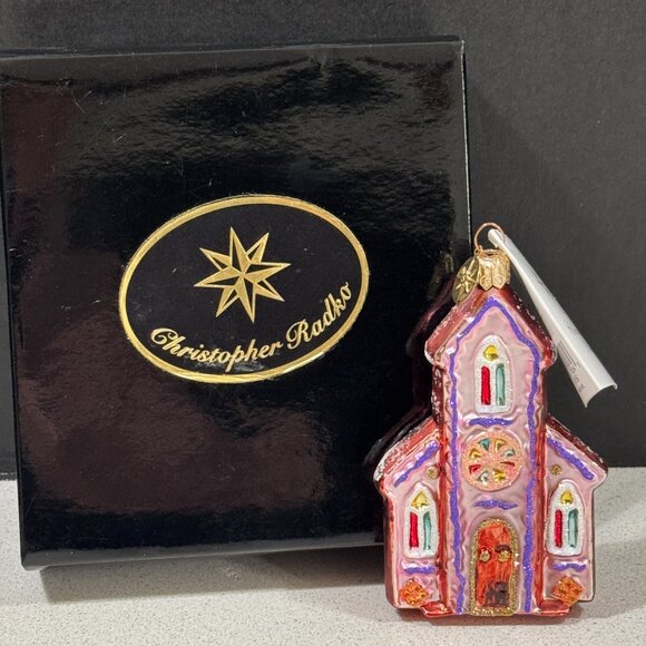 Christopher Radko Ginger Chapel Ornament 00-156-0 - Vintage - Picture 6 of 6